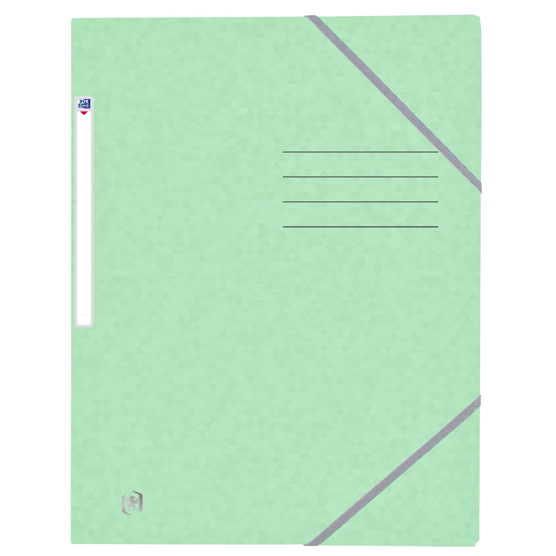 Oxford - Elastomap Top File+ A4 3 rabats 390gr vert pastel | 10 pièces