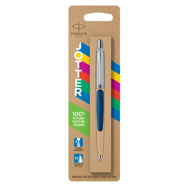 Parker - Stylo à bille Jotter Original bleu marine CT moyen