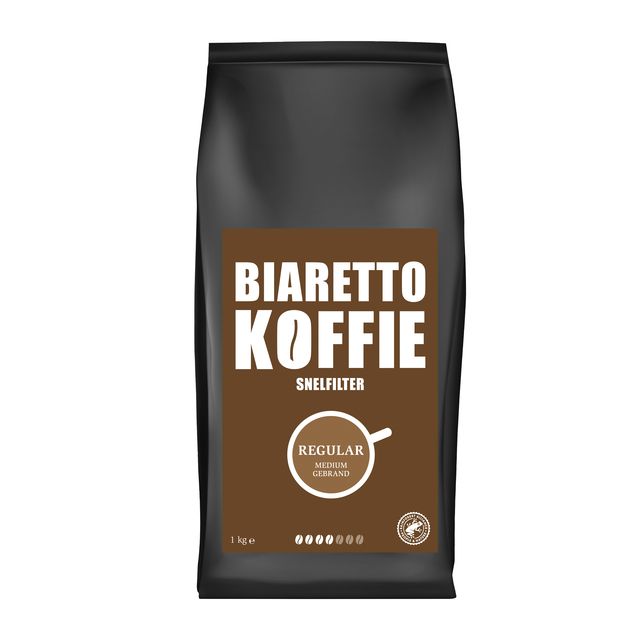 Biaretto - Kaffee-Schnellfiltermahlung normal 1000 Gramm | 4 Stück