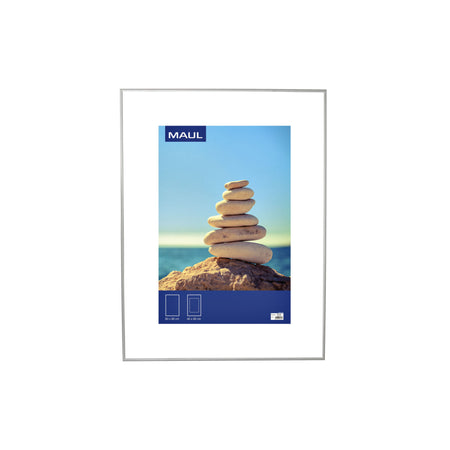 MAUL - Cadre photo design 60x80cm cadre aluminium argent