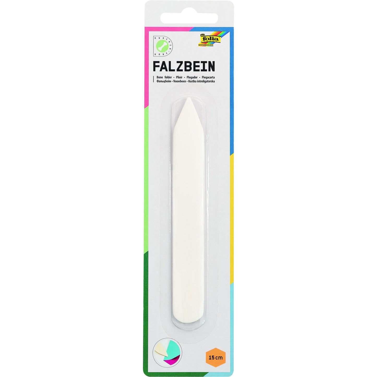 Folia Paper -  Vouwbeen folia 15x2cm wit