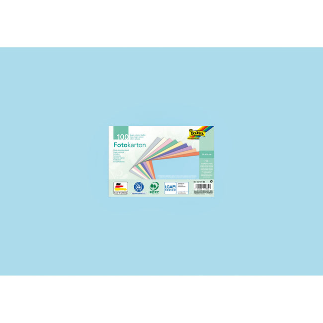 Folia Paper -  Fotokarton folia 300gr 50x70cm pastelkleuren | 100 stuks