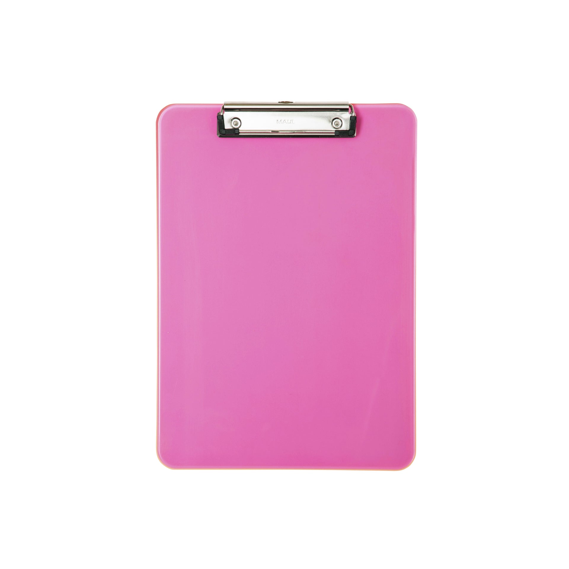 MAUL - Klemmbrett A4 hoch transparent PS neonpink