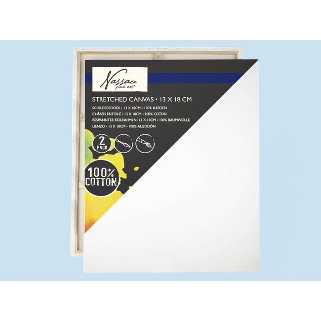 Art Sensations - Toile Nassau fine art 13x18cm 100% coton 2 pièces
