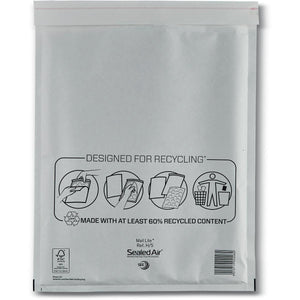 Mail Lite -   luchtkussenenveloppen, wit, H/5, 270 x 360 mm, doos van 100 stuks