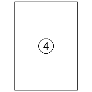 Quantore - Étiquette 105x148mm 400 pièces | 10 pièces