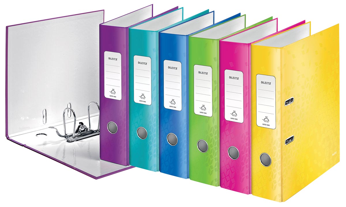 Leitz - Dossier WOW, couleurs assorties, dos de 8,0 cm
