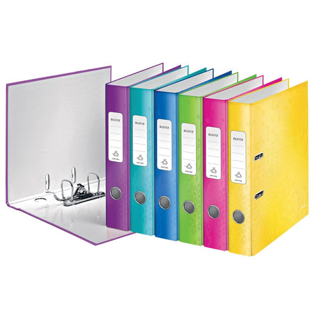 Leitz -  WOW ordner, geassorteerde kleuren, rug van 5,2 cm