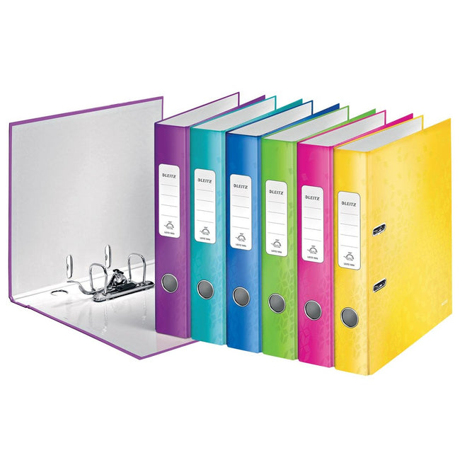 Leitz -  WOW ordner, geassorteerde kleuren, rug van 5,2 cm