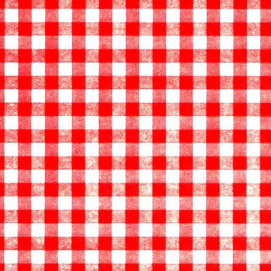Klika - Papier cadeau Papier cadeau Carrés rouges chauds sur nervuré blanc 30 cm