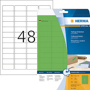 HERMA - Etiket 4369 45.7x21.2mm verwijderbaar groen 960 stuks