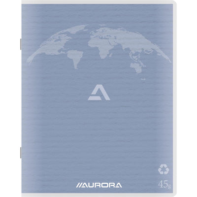 Aurora -  Writing 45 kladschrift uit gerycleerd papier, 200 bladzijden, geruit 5 mm, lichtblauw