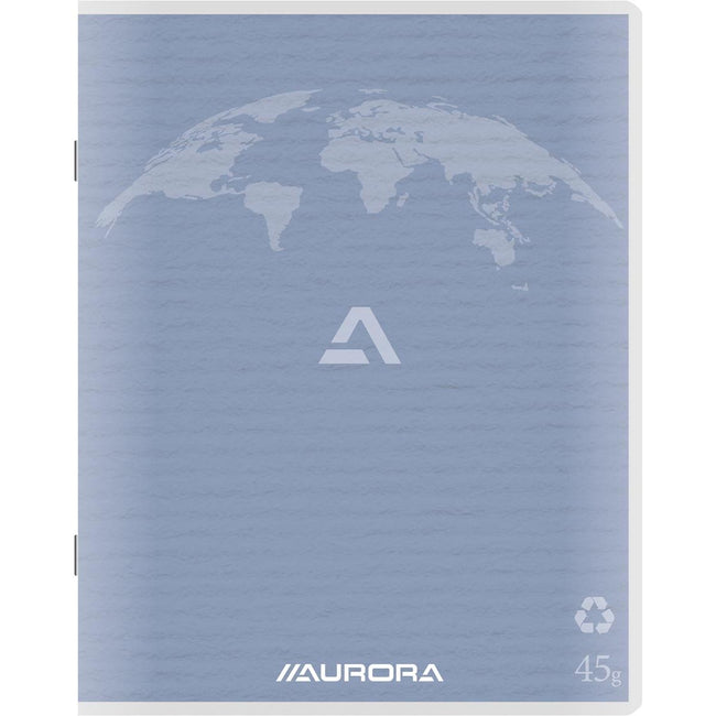Aurora -  Writing 45 kladschrift uit gerycleerd papier, 200 bladzijden, geruit 5 mm, lichtblauw