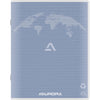 Aurora - Carnet Writing 45 en papier recyclé, 200 pages, quadrillé 5 mm, bleu clair
