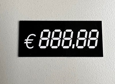 Klika - Digitalkarte 60x26 mm 888,88 € 10 Stück 20 Stück