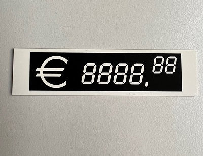 Klika - Carte numérique 100x25mm 8888,88 € 10pcs