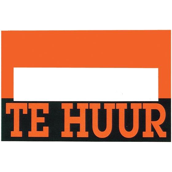 Merkloos - Affiche Te huur, pak van 10 stuks