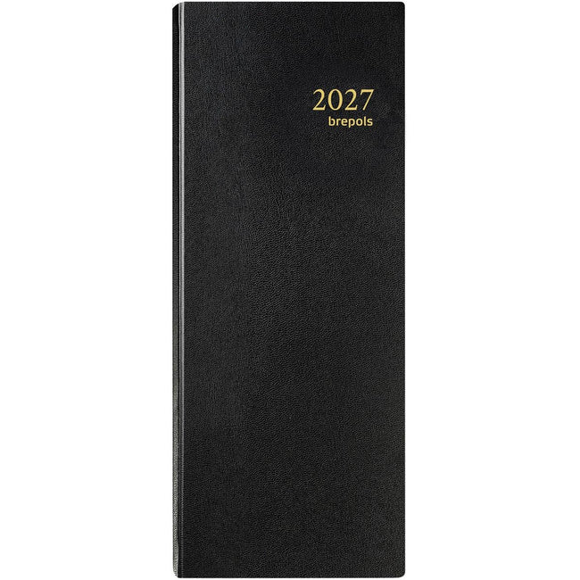 Brepols - Agenda 2026 Saturn Lima 1 jour/2 pages noir