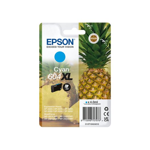 Epson - Cartouche d'encre 604XL T10H24 bleue
