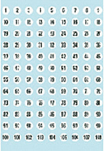 Herma - Label 4128 Nombres de 8 mm 1-540 540 pièces | 10 pièces