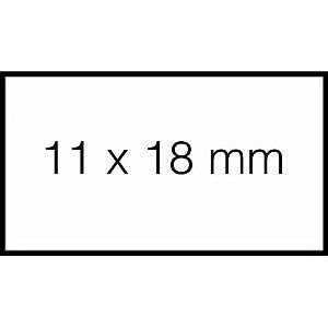 Sato - Prijsetiket 18x10mm pb1 permanent wit | 50 stuks