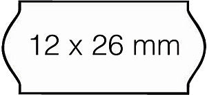 Sato - Prijsetiket 12x26mm Samark afneembaar wit