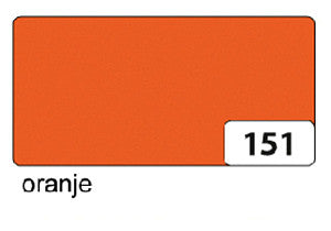 Folia Paper - Etalagekarton folia 1z 48x68cm 380gr nr151 oranje | 10 stuks