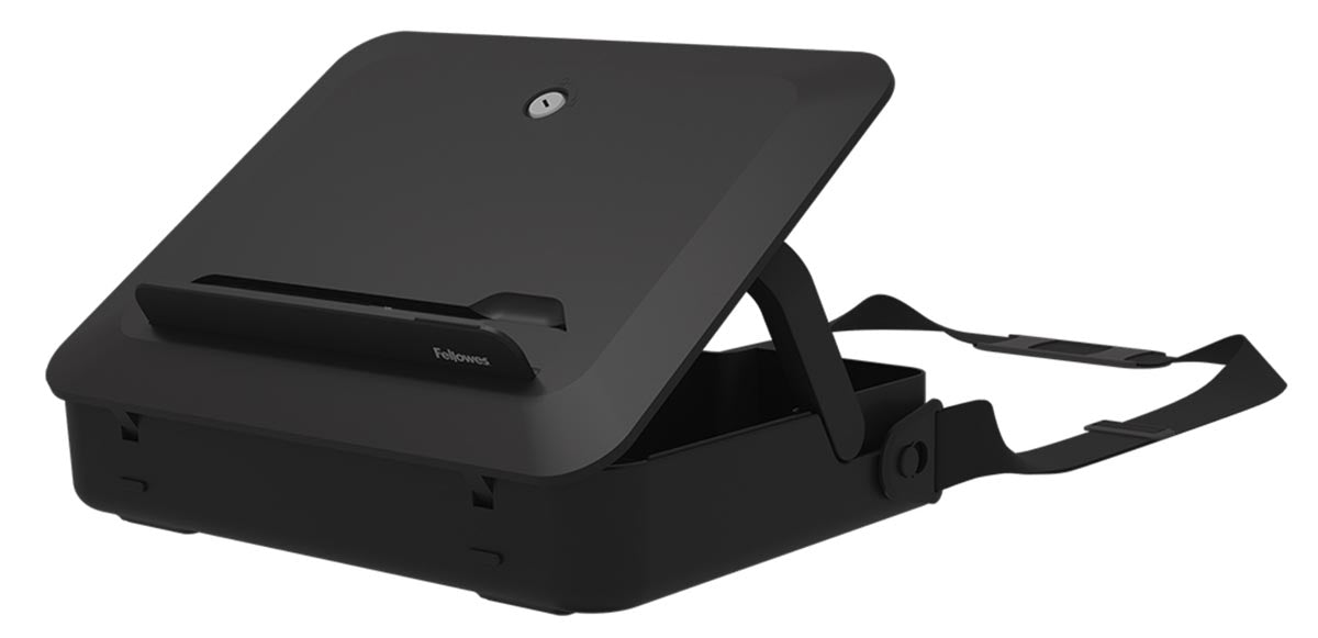 Fellowes - Sac d'ordinateur portable BTA, avec stand d'ordinateur portable, noir