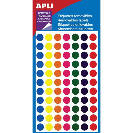 Apli -  verwijderbare etiketten cirkel 8 mm (b x h), 308 stuks