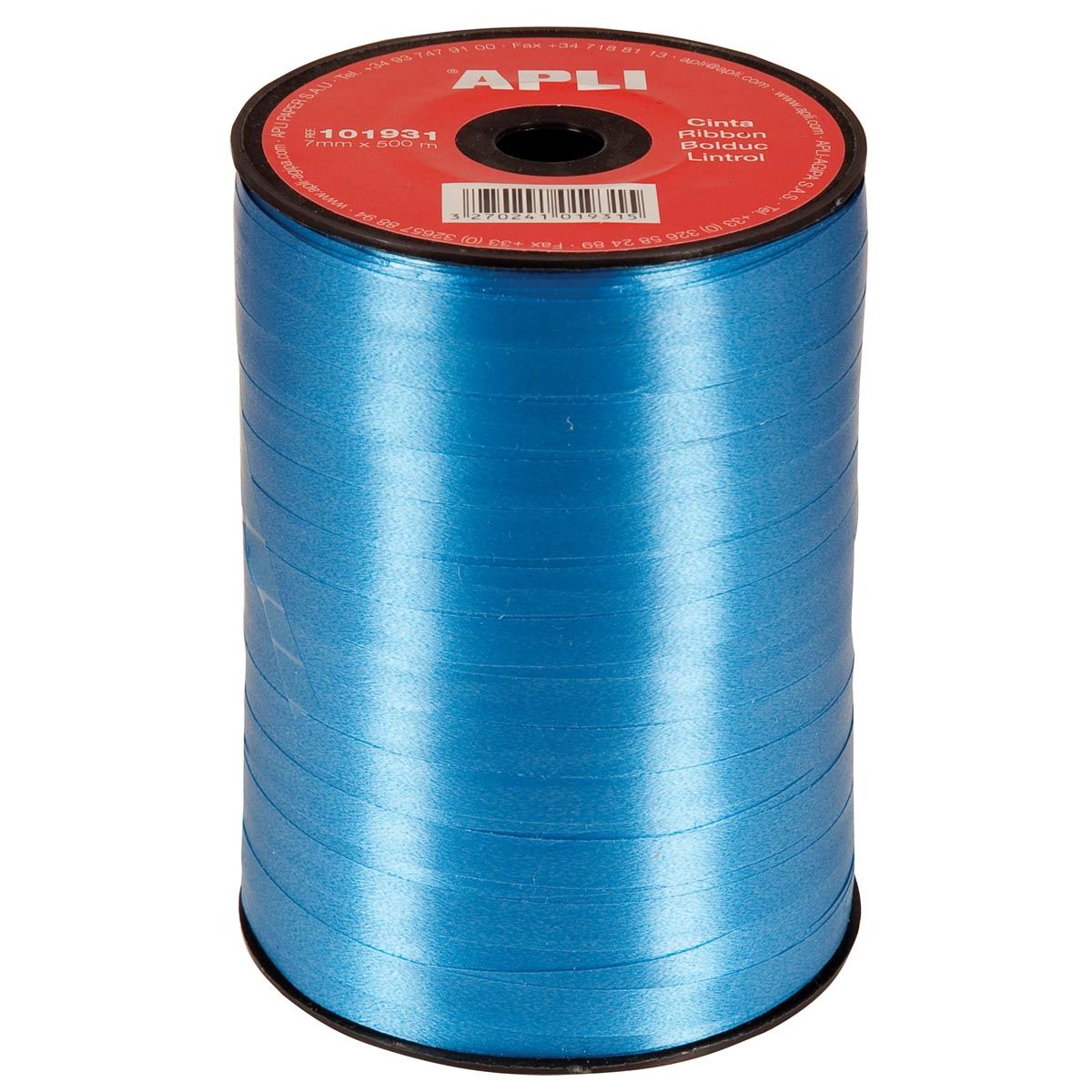 Apli - ruban décoratif 7 mm x 500 m, bleu