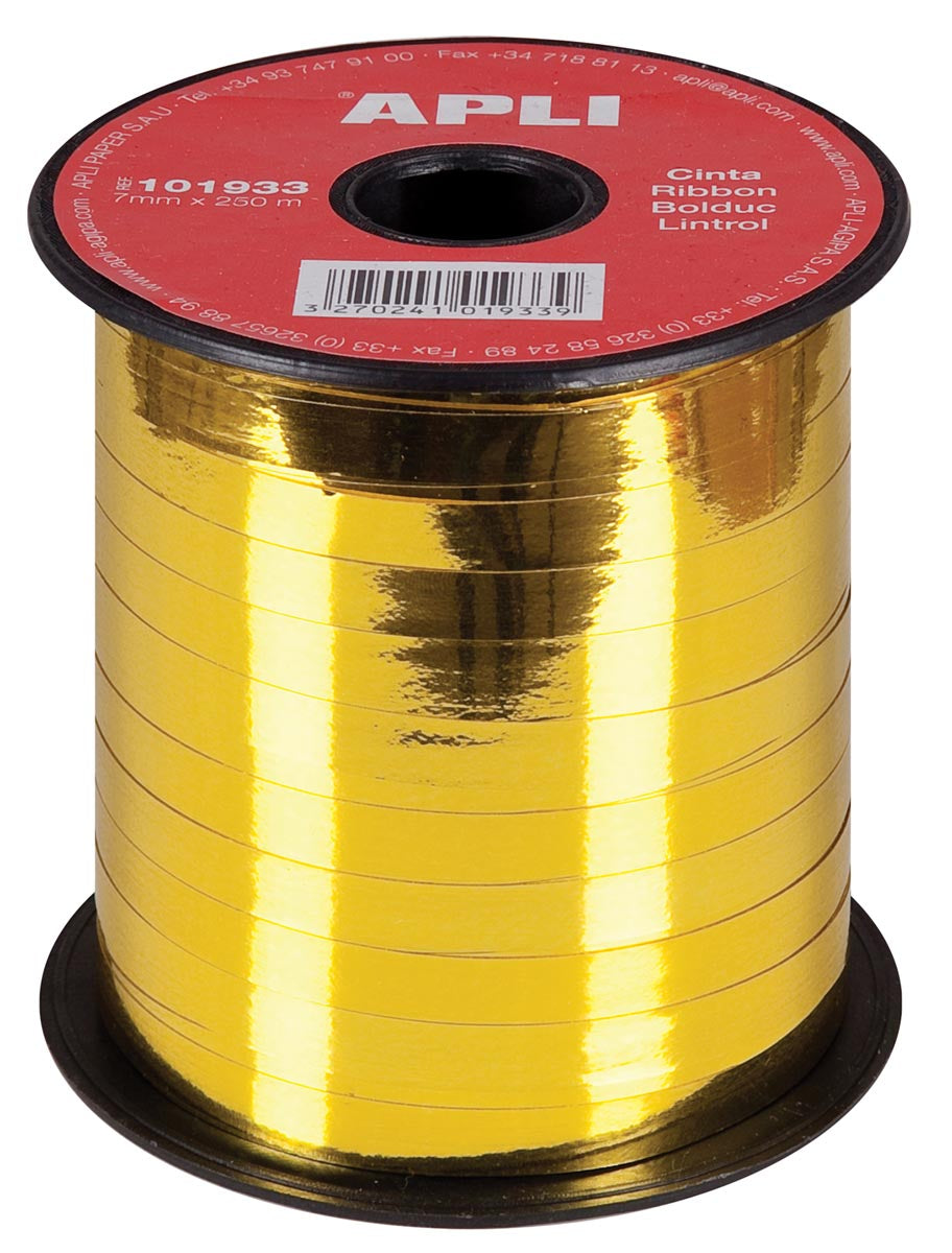 Apli -  sierlint 7 mm x 250 m, goud