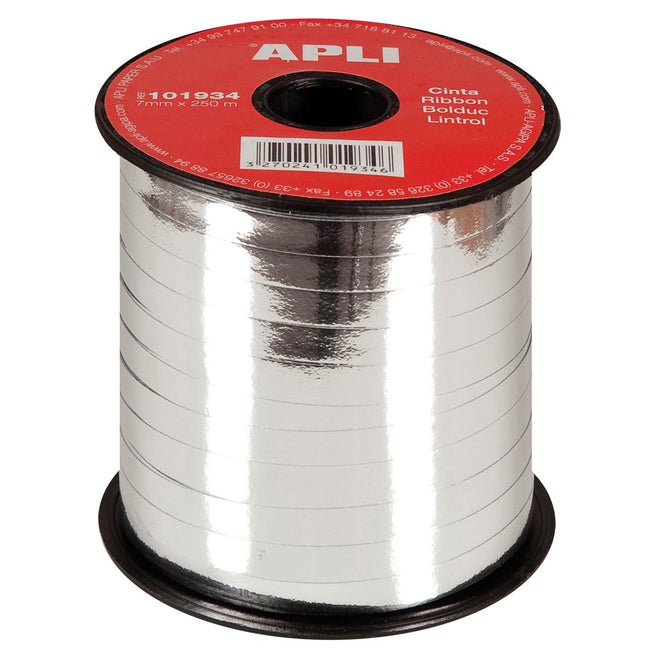 Apli -  sierlint 7 mm x 250 m, zilver