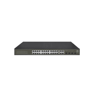 LEVEL ONE -  LevelOne GES-2128P netwerk-switch Managed L2 Gigabit Ethernet (10/100/1000) Power over Ethernet (PoE) Zwart