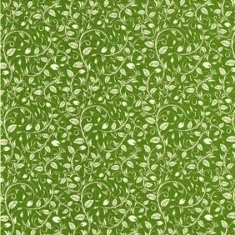 Klika -  Cadeaupapier Geschenkpapier White leaves on green ribbed 50 cm