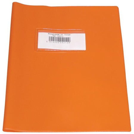 Bronyl - couverture de cahier ft 16,5 x 21 cm (script), orange