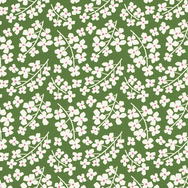 Klika - Geschenkpapier 50cm Des. 1024 Grün + Gänseblümchen