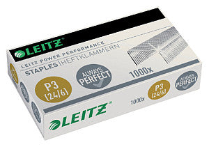 Leitz - Staples P3 24/6 galvanisé 1000 pièces | 100 pièces