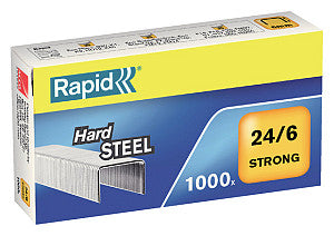 Rapid - Staples 24/6, acier, boîte de 1 000 agrafes