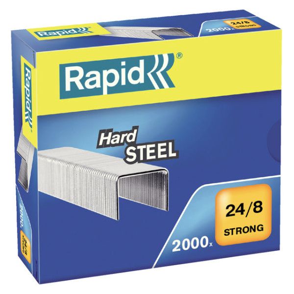 Rapid - Staples 24/8 Steel Strong 2000 pièces