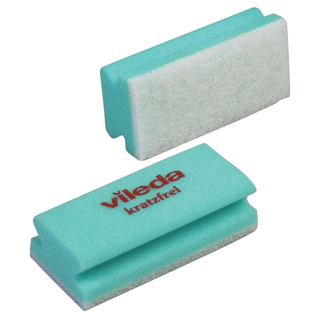 Vileda -  spons Glitzi Non-Scatch, groen, pak van 10 stuks
