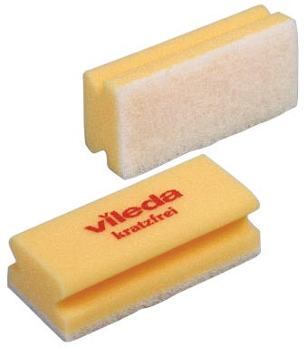 VILEDA - Sponge Glitzi Quattro, Geel, paquet de 10 pièces