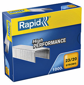 Rapid - Staples 23/20 Galvanisé Strong 1000 pièces