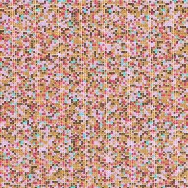 Klika -  Cadeaupapier Geschenkpapier Mosaic toffee on white ribbed 50 cm