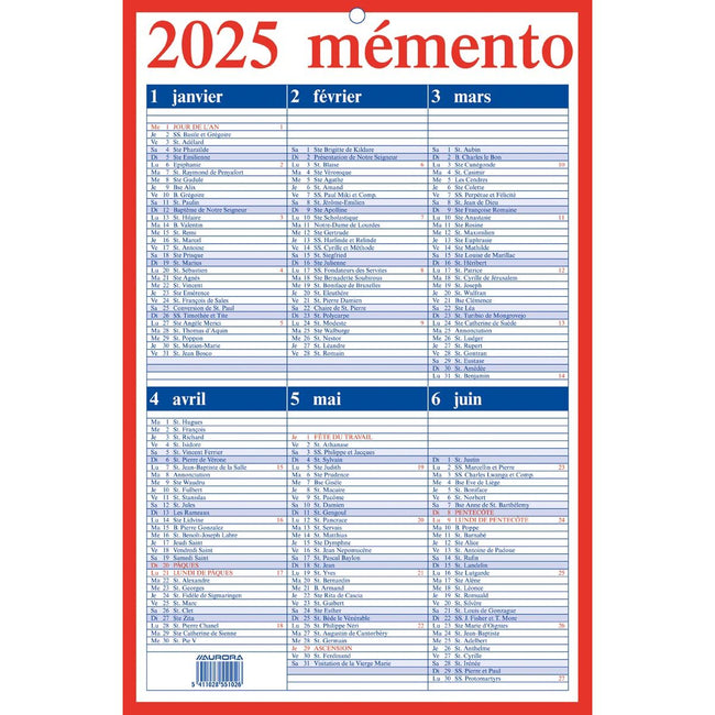 Aurora - Memento 10 Français 2025