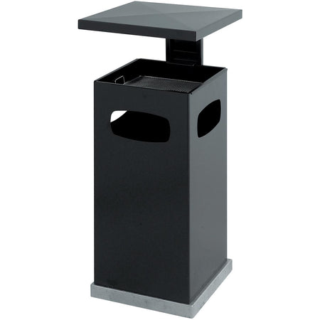 Eko - Corbeille à papier à cendres avec toit amovible 70 litres anthracite