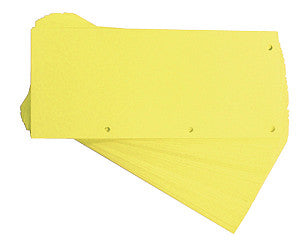 Oxford - Duo de bande de partition 240x105 mm jaune 60 pièces