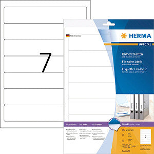 HERMA - Rugetiket 8620 smal 38x192mm zelfklevend wit