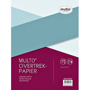 Mulo - Papier de couverture intérieure A4 23 -ings 50vel | 10 pièces