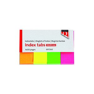 Quantore - Indextabs 20x50 mm néon | 30 pièces