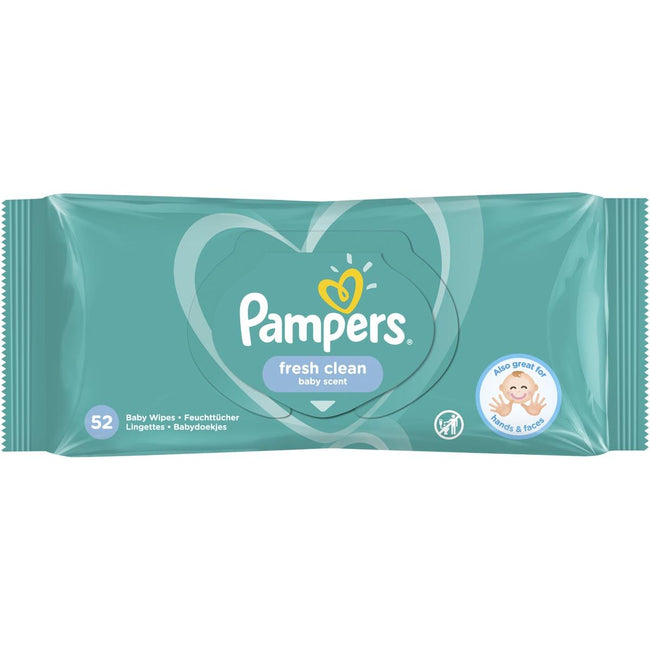 Pampers - Pampers Fresh Clean vochtige doekjes, pak van 52 stuks